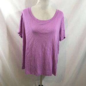 Fashion Bug lavender short sleeve scoopneck T - womens 2X, bust 24".